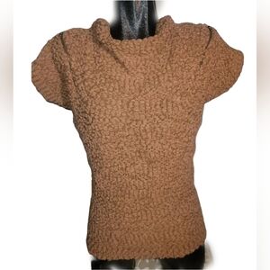 Simply Vera Wang Short Sleeve Chunky Knit Top S